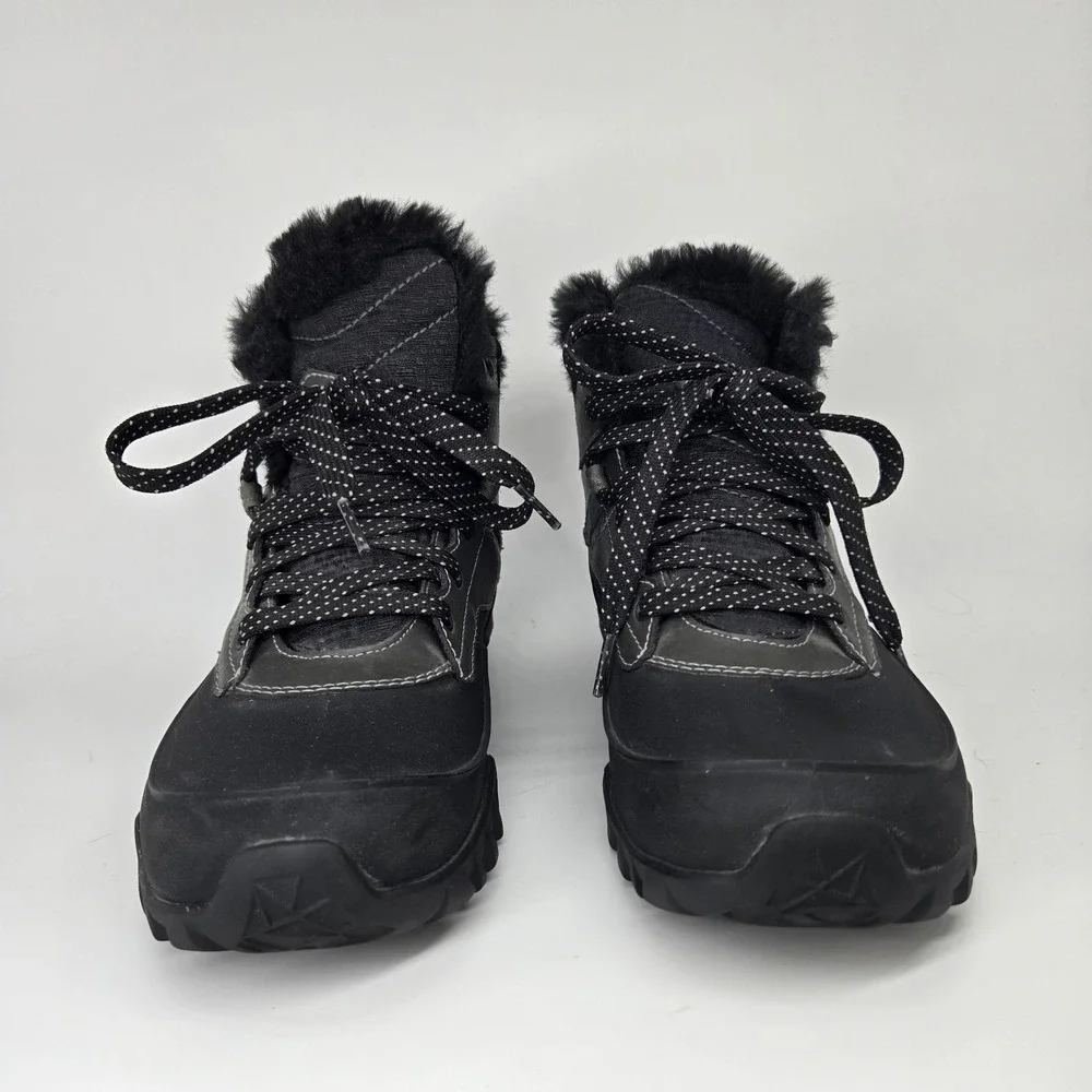 Merrell Aurora 6 Ice+ Women's 7 Black Waterproof Lace Up Mid Boots J32648 Snow